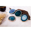 Blue agate slice decorative tray Coasters