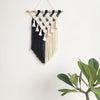 Hand-woven Fringed Macrame Wall Tapestry