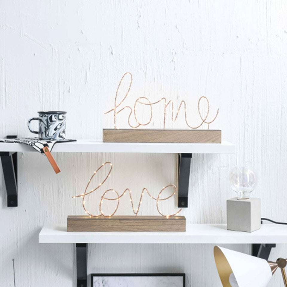 LED Lamp Light Cursive Love and Home