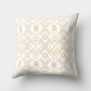 Neutral Colored, Marble Geometric Decorative Pillow Cover, Throw Pillow Cover