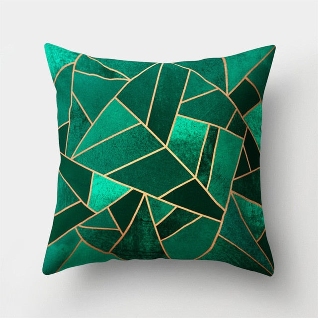 Neutral Colored, Marble Geometric Decorative Pillow Cover, Throw Pillow Cover