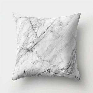 Neutral Colored, Marble Geometric Decorative Pillow Cover, Throw Pillow Cover