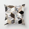 Neutral Colored, Marble Geometric Decorative Pillow Cover, Throw Pillow Cover