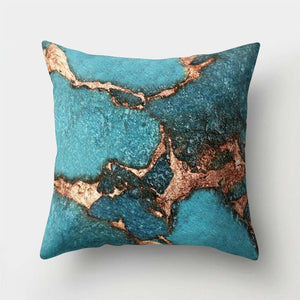 Neutral Colored, Marble Geometric Decorative Pillow Cover, Throw Pillow Cover