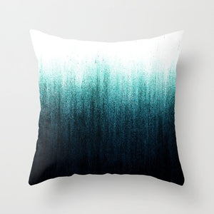 Teal Blue Decorative Pillowcases- Various prints