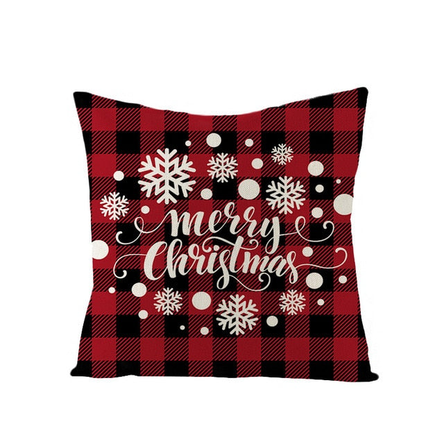Classic, Cozy Plaid Christmas Pillowcases