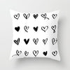 Modern, clean, fun, black and white geometric Throw Pillow Covers