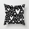 Modern, clean, fun, black and white geometric Throw Pillow Covers