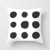 Modern, clean, fun, black and white geometric Throw Pillow Covers