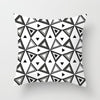 Modern, clean, fun, black and white geometric Throw Pillow Covers