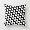 Modern, clean, fun, black and white geometric Throw Pillow Covers