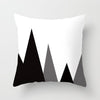 Modern, clean, fun, black and white geometric Throw Pillow Covers