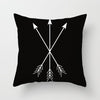 Modern, clean, fun, black and white geometric Throw Pillow Covers