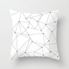 Modern, clean, fun, black and white geometric Throw Pillow Covers