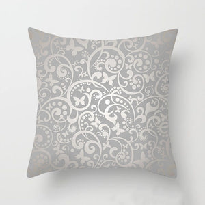 Gray Sophisticated Pattern Decorative Throw Pillow pillowcases