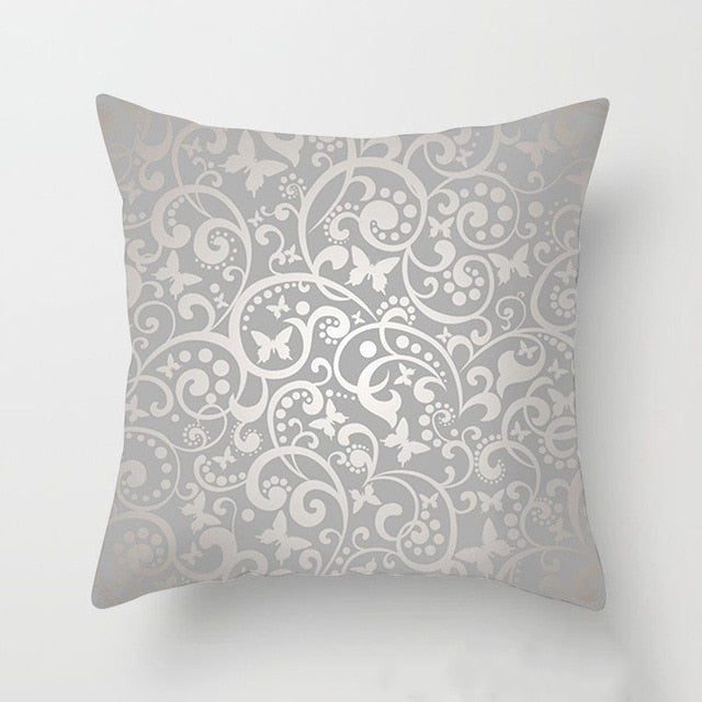 Gray Sophisticated Pattern Decorative Throw Pillow pillowcases