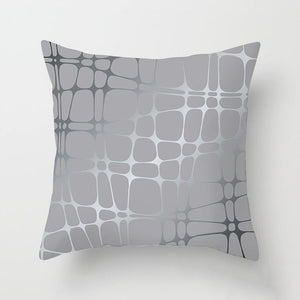 Gray Sophisticated Pattern Decorative Throw Pillow pillowcases