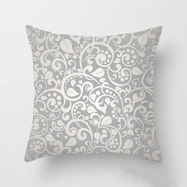 Gray Sophisticated Pattern Decorative Throw Pillow pillowcases