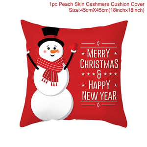 QIFU Christmas Cushion Cover Decorative Pillow Cover Throw Pillow Case Home Decor Sofa Bed Christmas Decor for Home Pillowcase