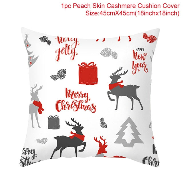 QIFU Christmas Cushion Cover Decorative Pillow Cover Throw Pillow Case Home Decor Sofa Bed Christmas Decor for Home Pillowcase