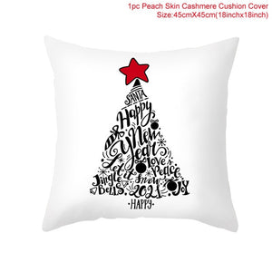 QIFU Christmas Cushion Cover Decorative Pillow Cover Throw Pillow Case Home Decor Sofa Bed Christmas Decor for Home Pillowcase