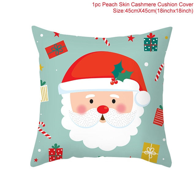 QIFU Christmas Cushion Cover Decorative Pillow Cover Throw Pillow Case Home Decor Sofa Bed Christmas Decor for Home Pillowcase